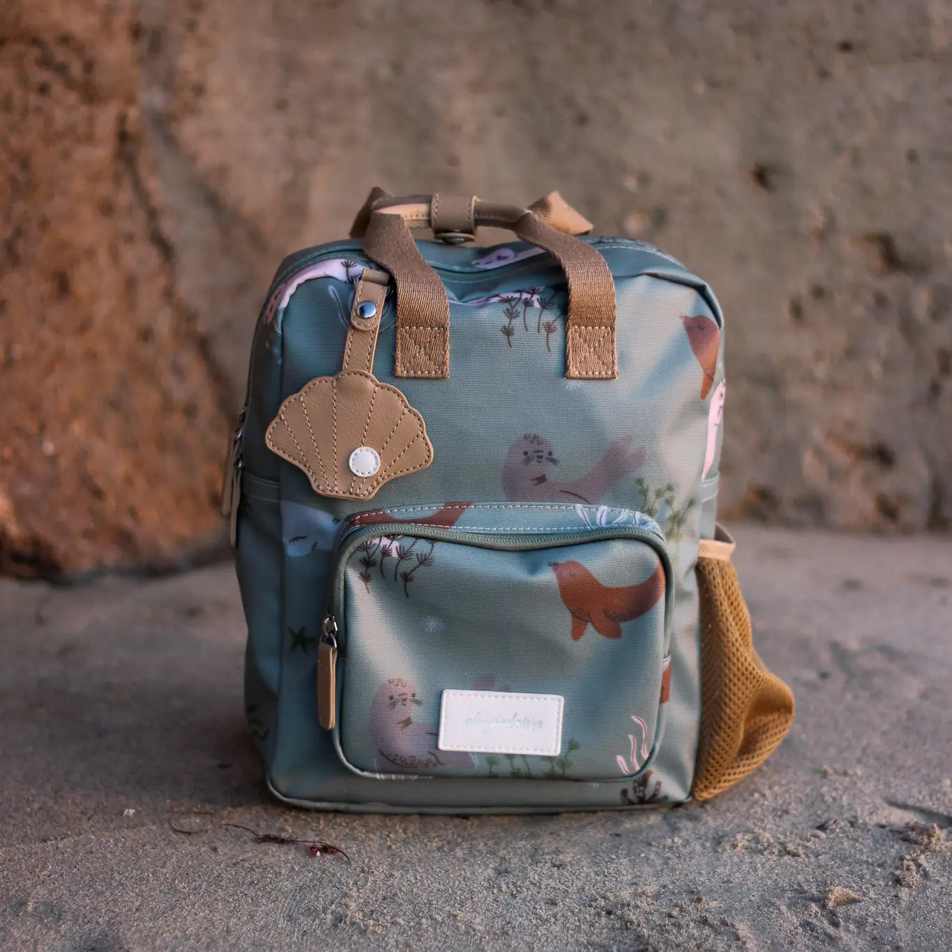 Vaikiška kuprinė su jūrų gyvūnų motyvais