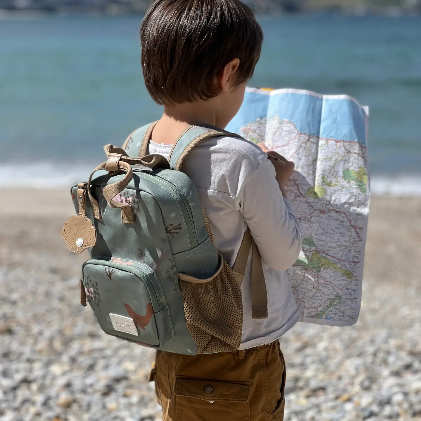 Vaikiška kuprinė su jūrų gyvūnų motyvais