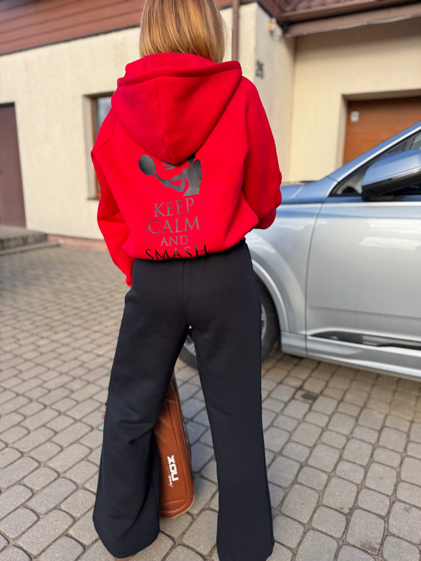 STILL džemperis su kapišonu | Raudonas