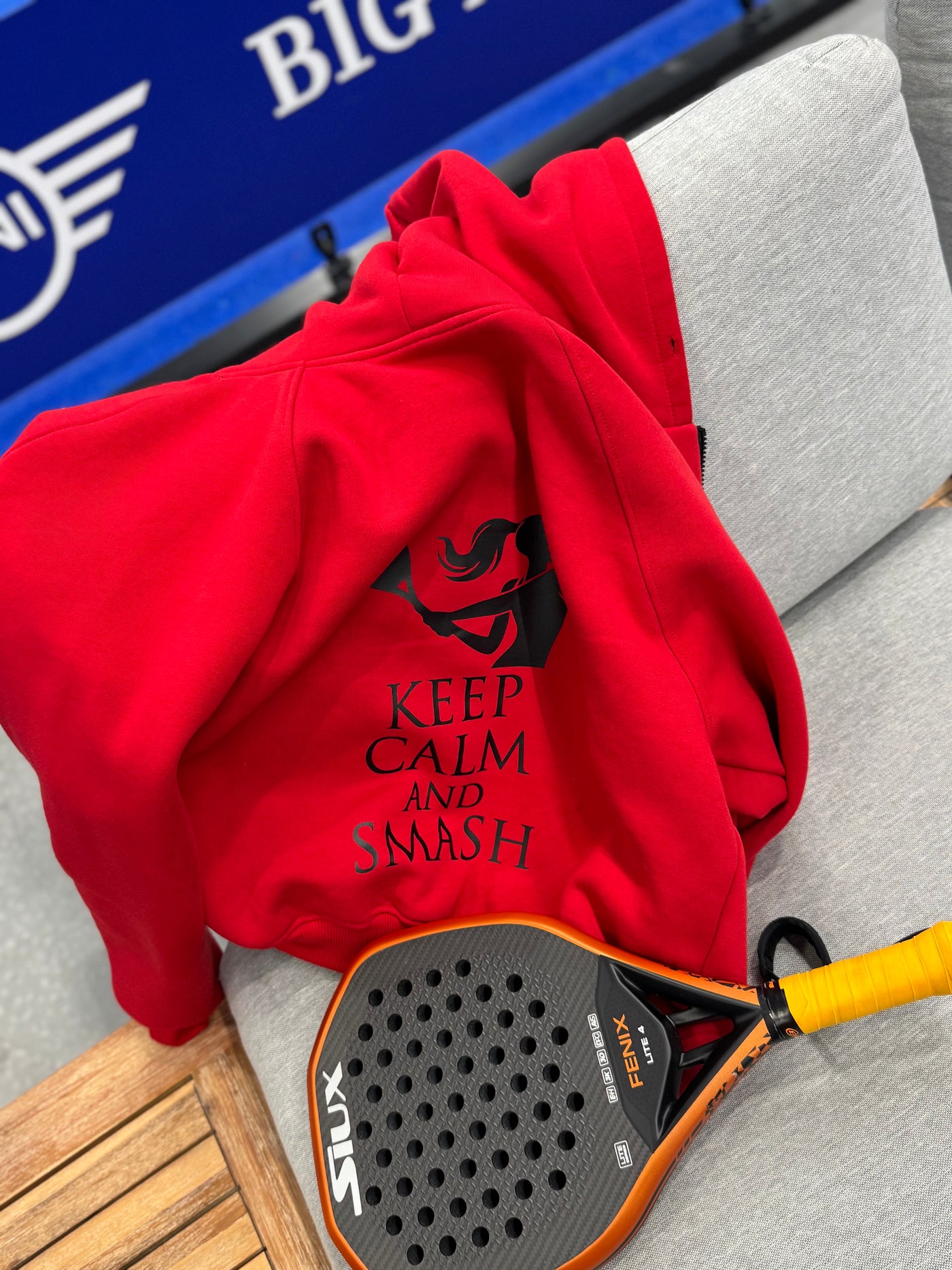 STILL džemperis su kapišonu | Raudonas