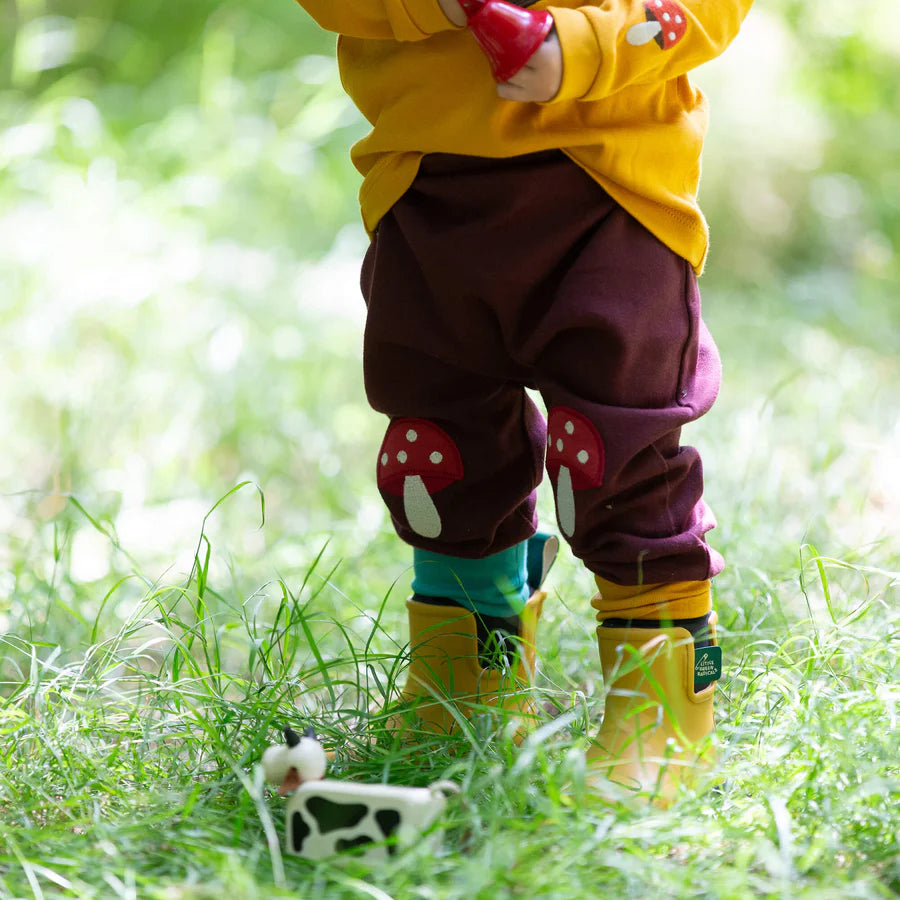 Toadstool Knee Patch Joggers – kelnytės su grybukų aplikacija