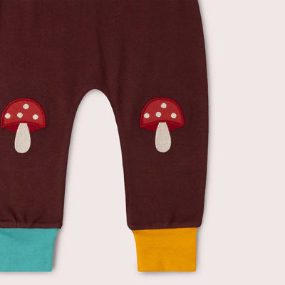 Toadstool Knee Patch Joggers – kelnytės su grybukų aplikacija
