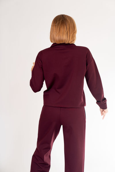 Polo tipo punto džemperis „Bordo“