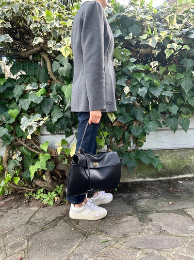 Texas Big – Natūralios lygios odos rankinė (juoda)