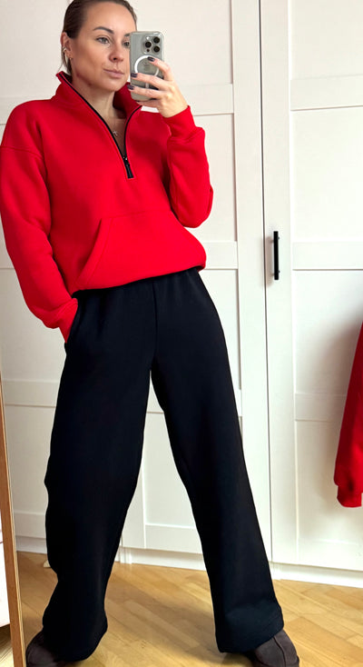 Plačios kelnės | Juodos