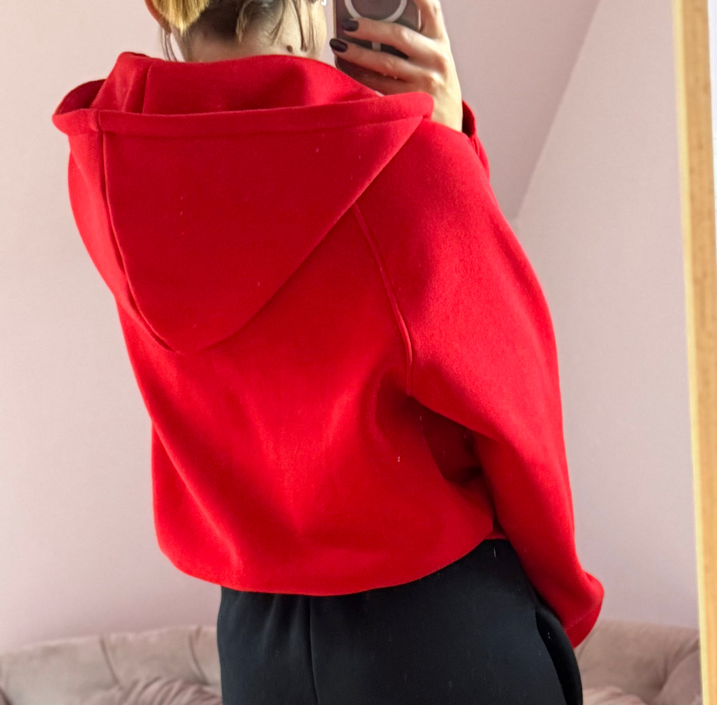 STILL džemperis su kapišonu | Raudonas